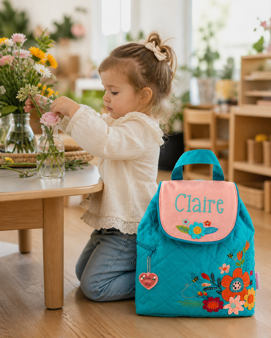 Personalized SJ100145C toddler backpack lifestyle image