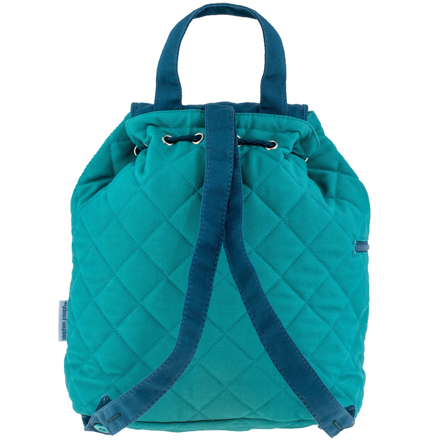 Stephen Joseph Embroidered Quilted Backpack for Toddlers, Alligator