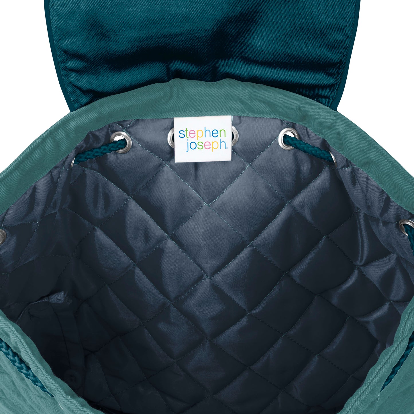 Stephen Joseph Embroidered Quilted Backpack for Toddlers, Alligator