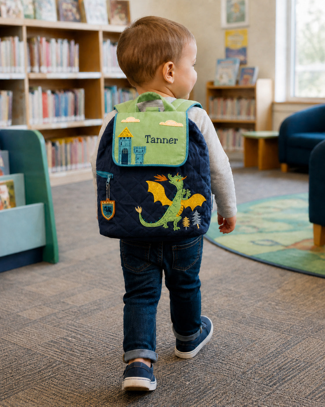 Personalized SJ100154E toddler backpack lifestyle image