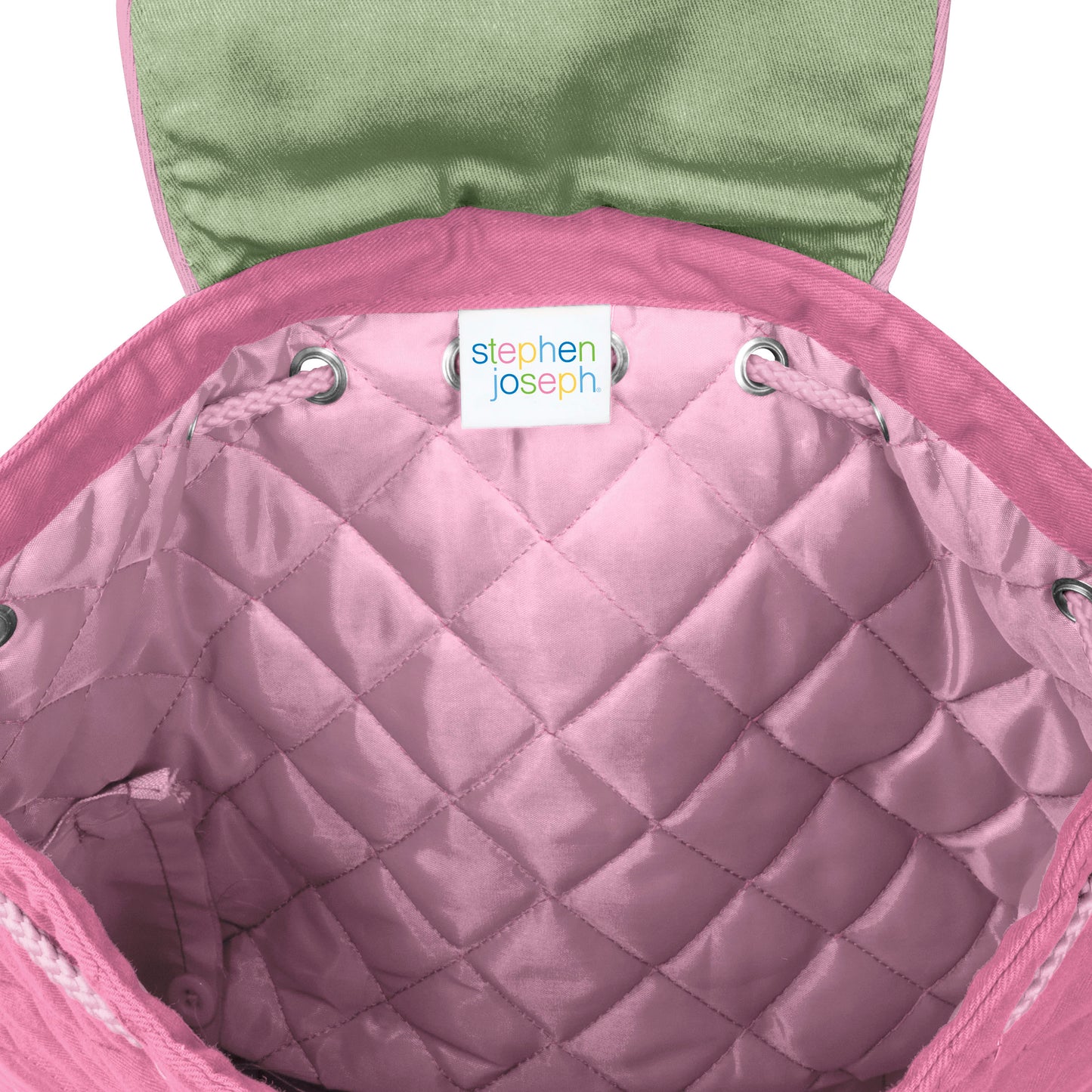 Stephen Joseph Embroidered Quilted Backpack for Toddlers, Leopard