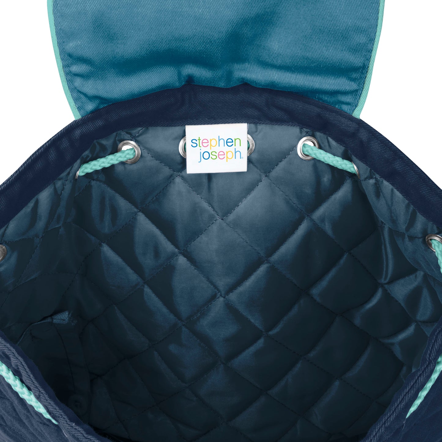 Stephen Joseph Embroidered Quilted Backpack for Toddlers, Shark 3