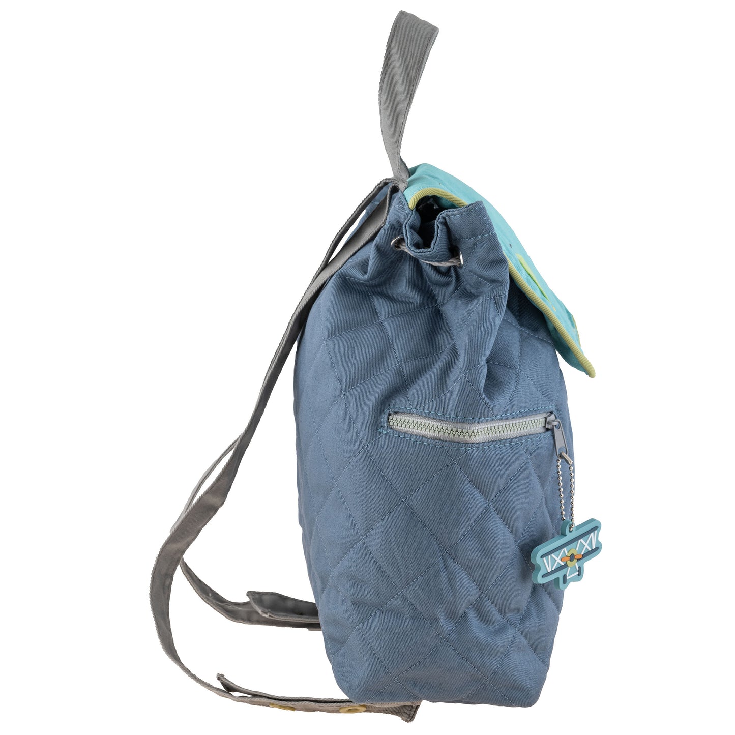 Stephen Joseph Embroidered Quilted Backpack for Toddlers, Airplane