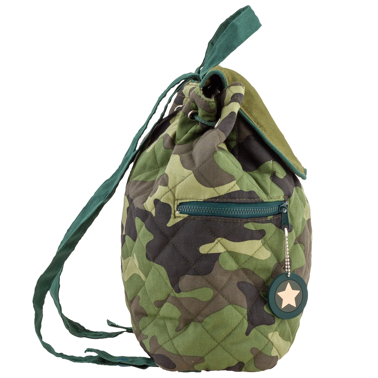 Stephen Joseph Embroidered Quilted Backpack for Toddlers, Camo