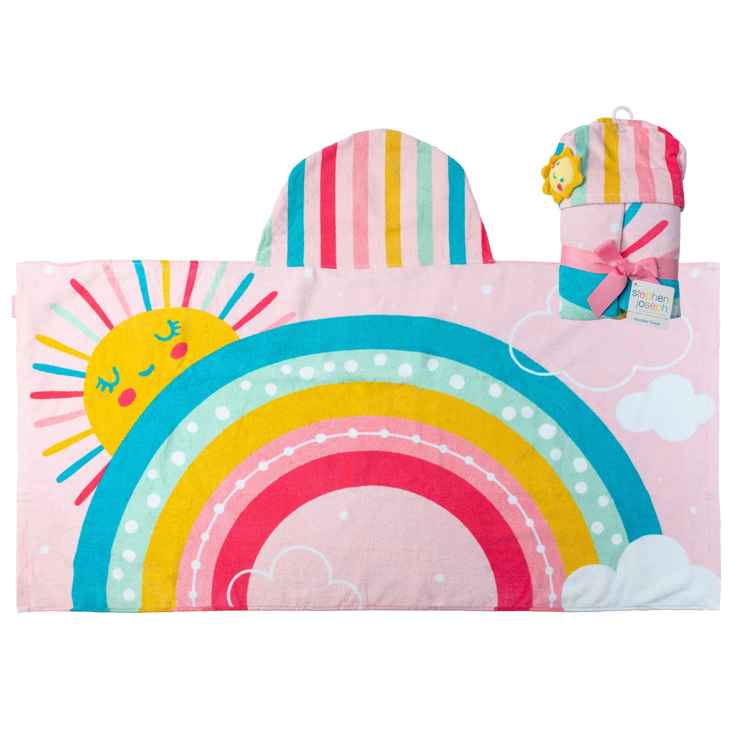 Stephen Joseph Hooded Towel, Rainbow
