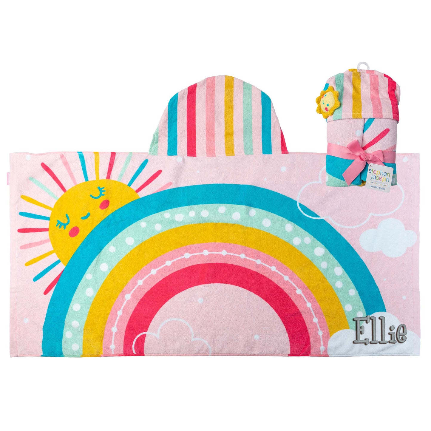 Stephen Joseph Hooded Towel, Rainbow