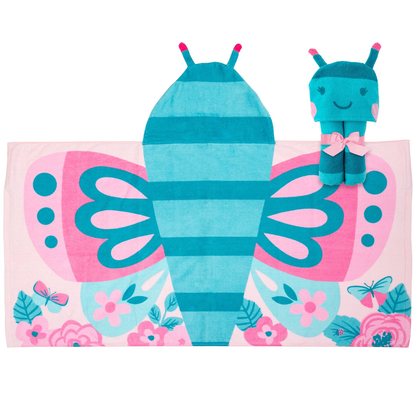 Butterfly Stephen Joseph hooded towel - product photo 4