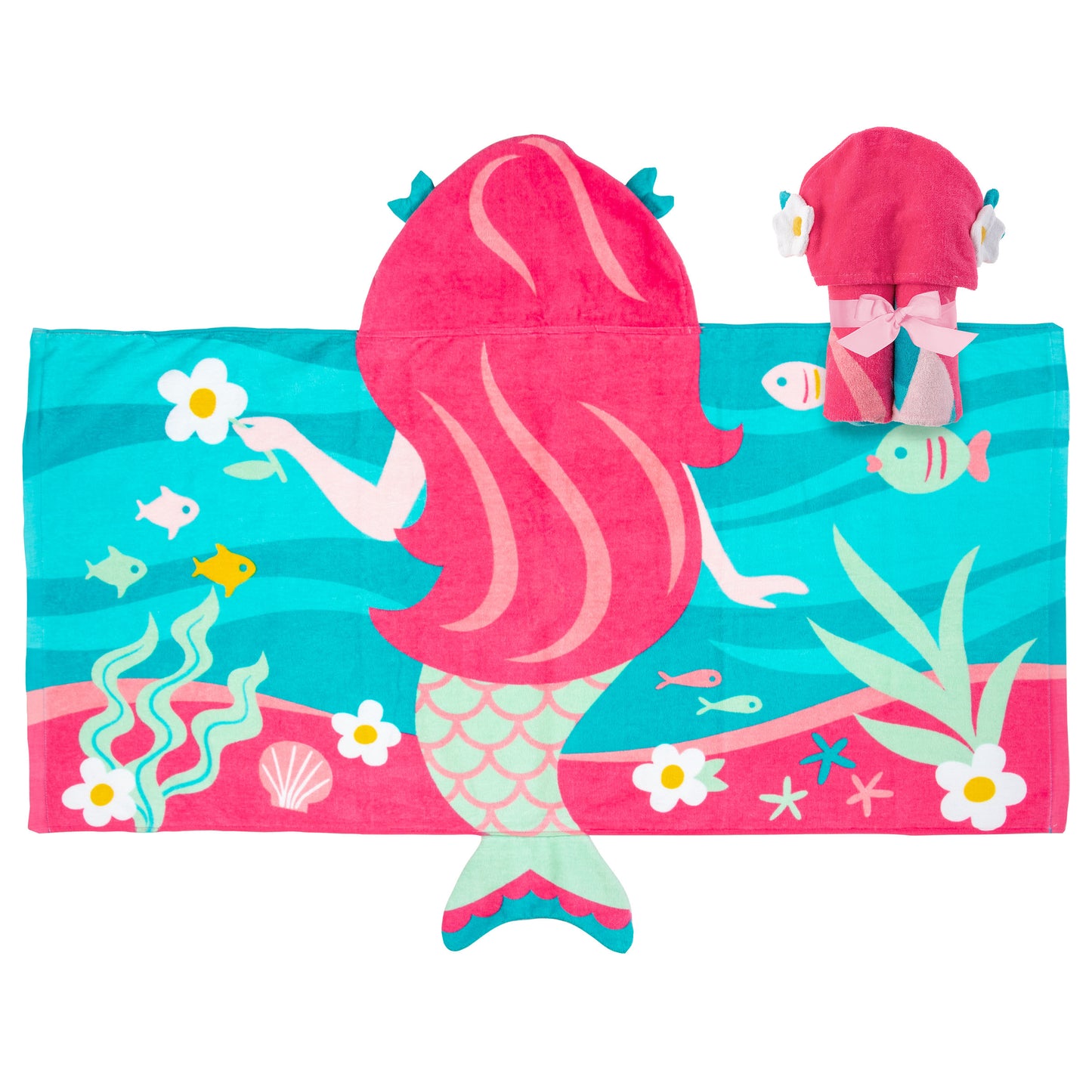 Stephen Joseph Hooded Towel, Mermaid