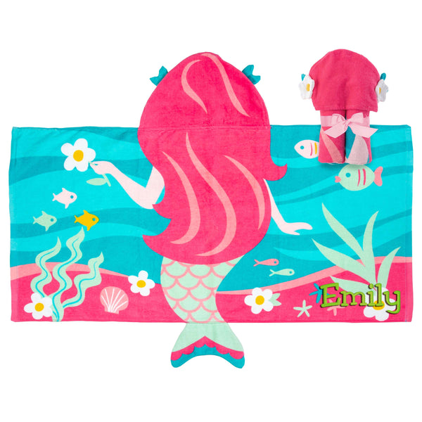 Stephen Joseph Hooded Towel, Mermaid