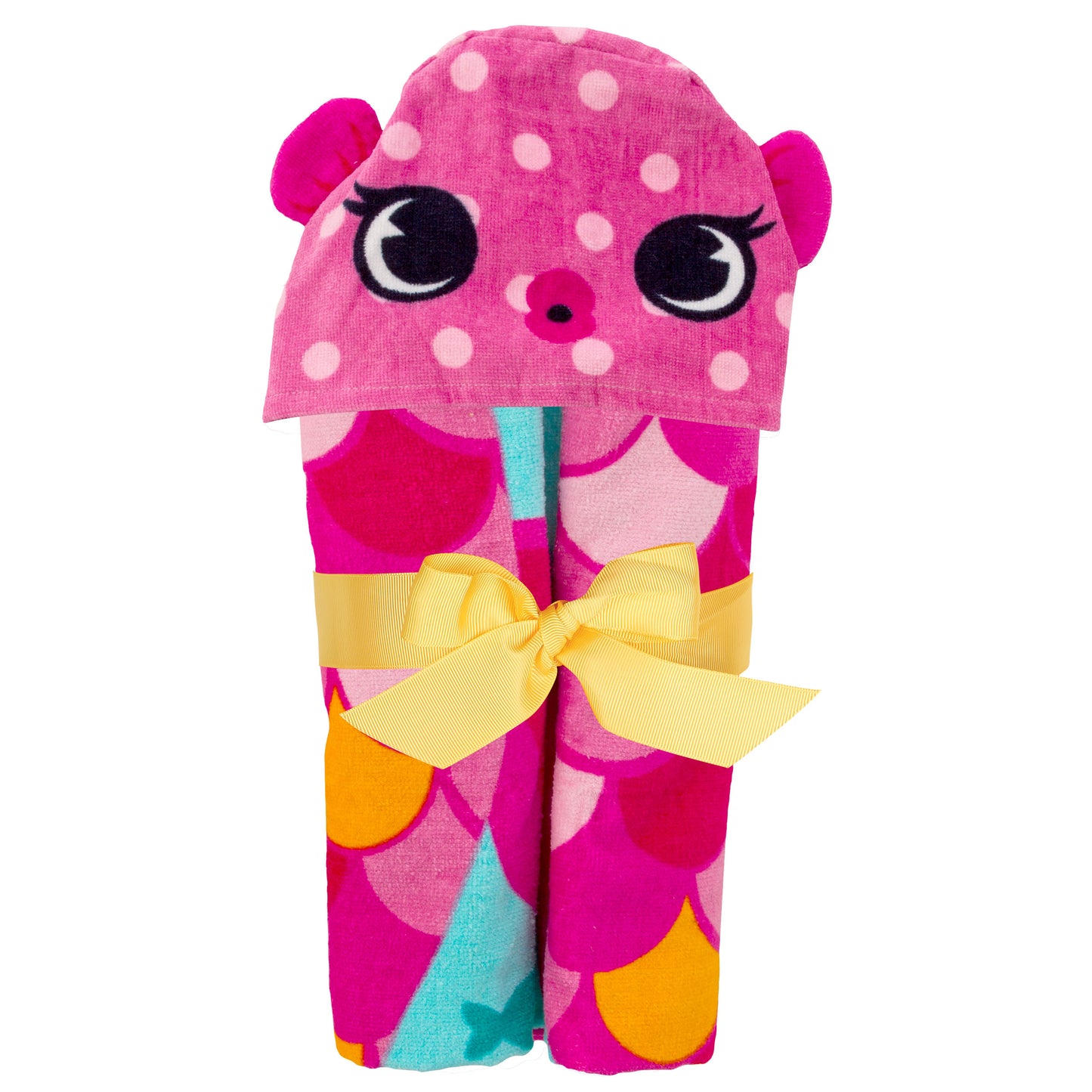 Stephen Joseph Hooded Towel, Pink Fish