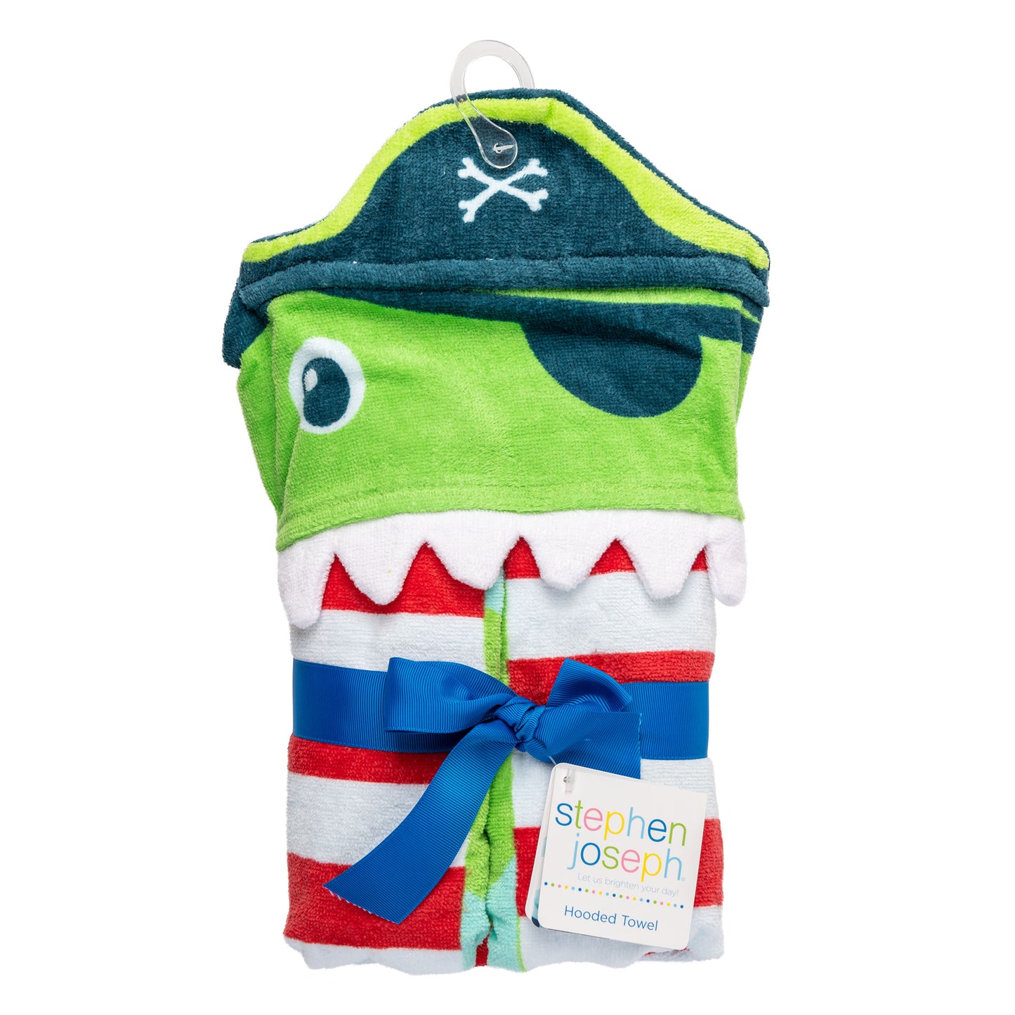 Stephen Joseph Hooded Towel, Alligator Pirate