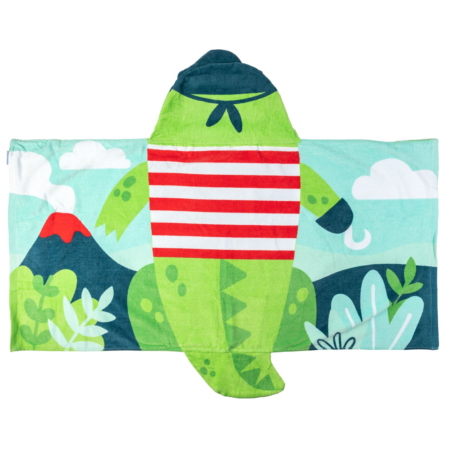 Stephen Joseph Hooded Towel, Alligator Pirate