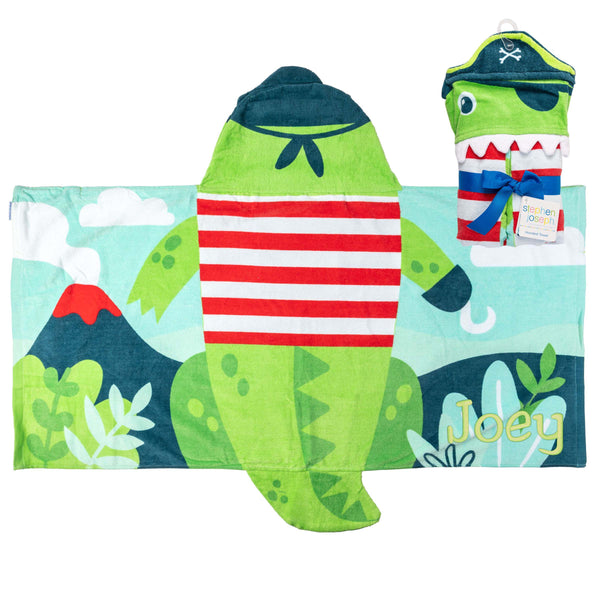 Stephen Joseph Hooded Towel, Alligator Pirate