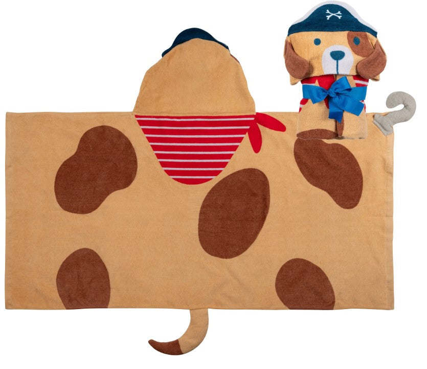 Stephen Joseph Hooded Towel, Puppy Pirate