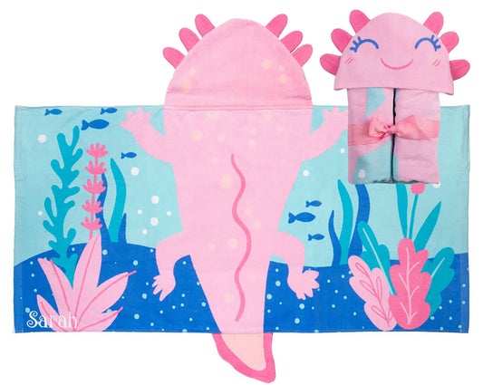 Stephen Joseph Hooded Towel, Axolotl