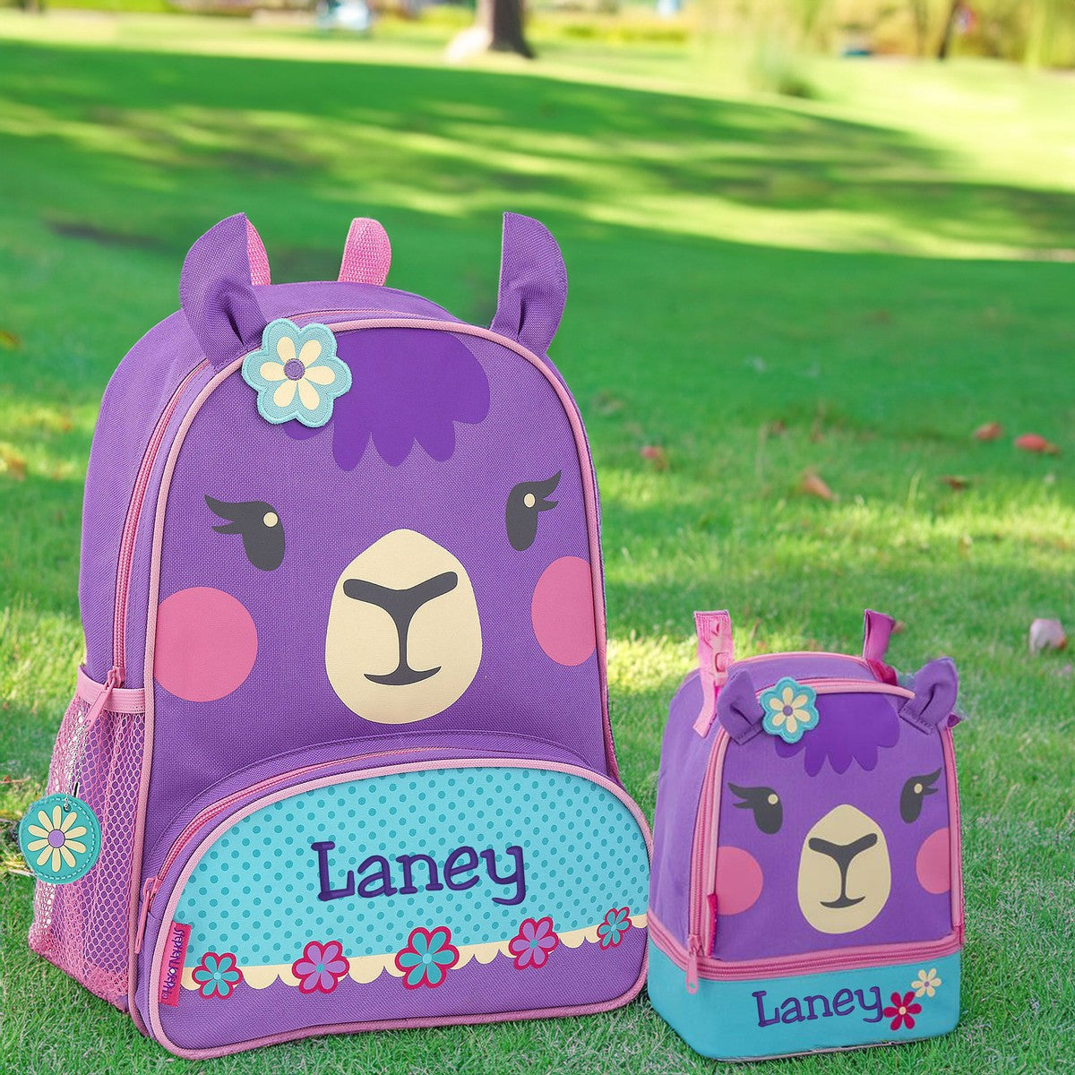 Llama lunch pal lunch box, character design front view