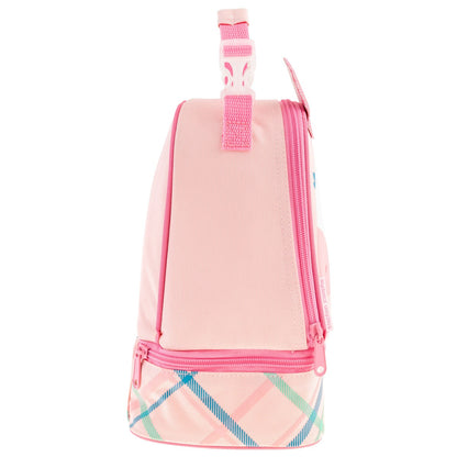 Pink Unicorn lunch pal lunch box, carrying strap and handle detail