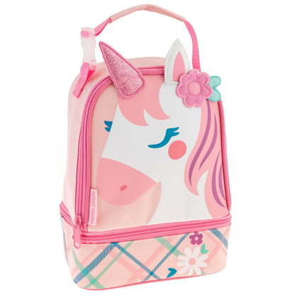 Pink Unicorn lunch pal lunch box, character design front view