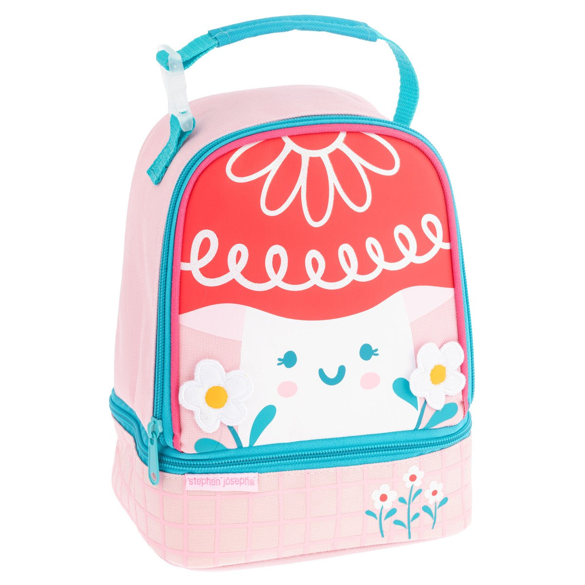 Mushroom lunch pal lunch box, character design front view