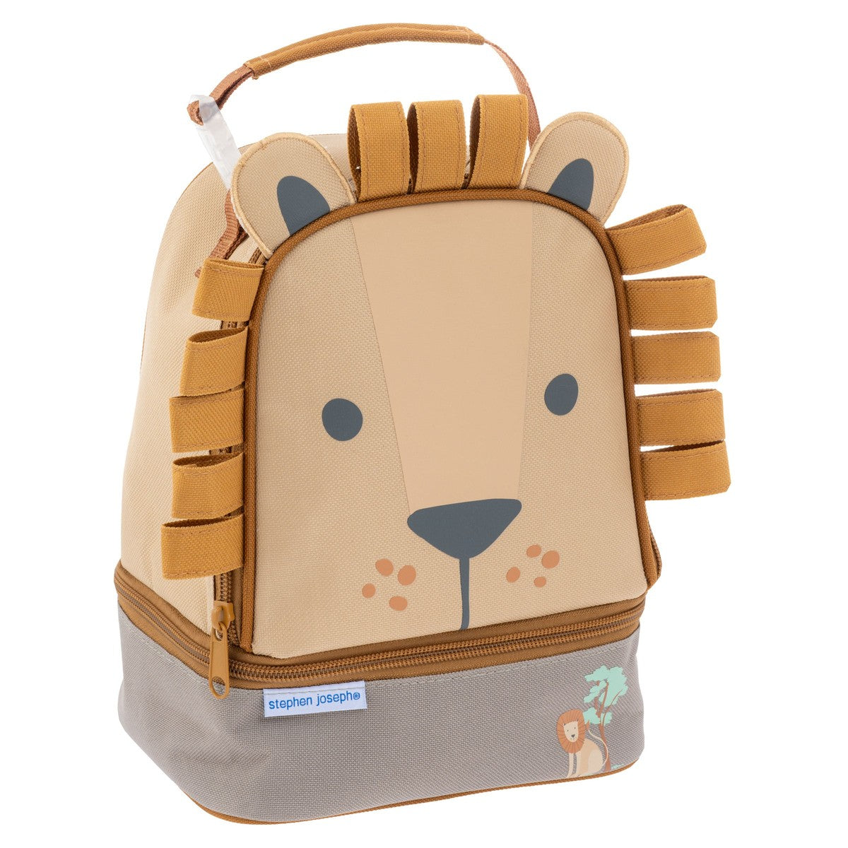 Lion lunch pal lunch box, character design front view