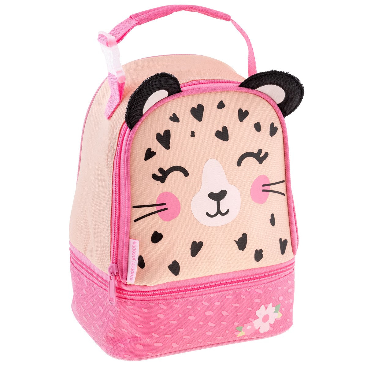 Leopard lunch pal lunch box, character design front view
