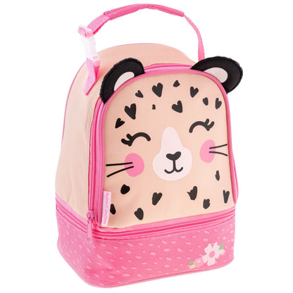 Leopard lunch pal lunch box, character design front view