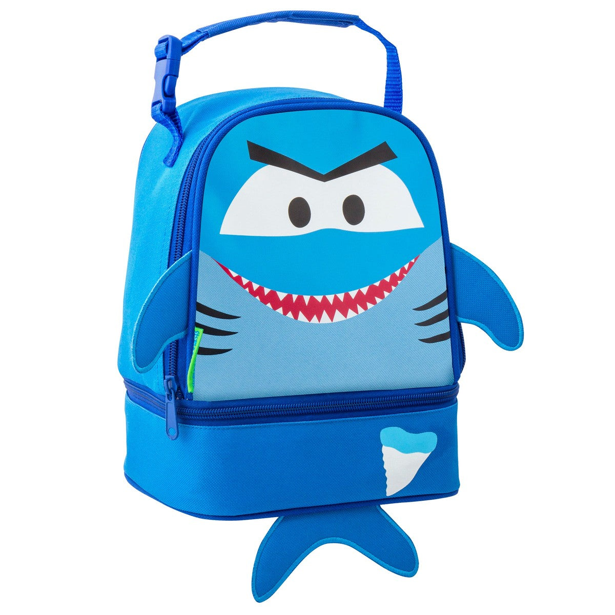 Blue Shark lunch pal lunch box, character design front view