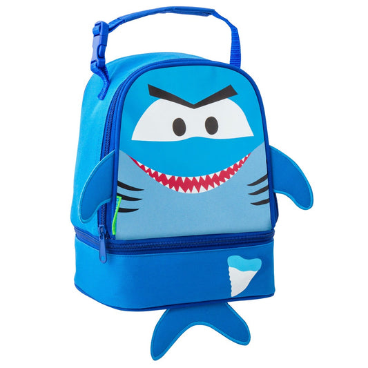 Blue Shark lunch pal lunch box, character design front view