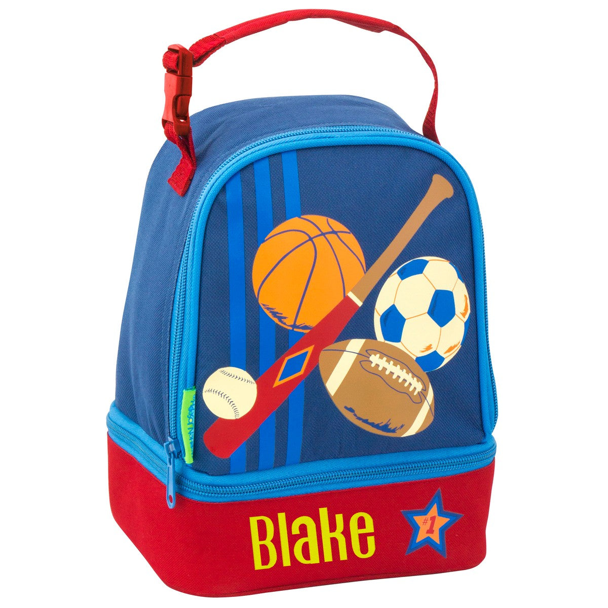 Sports lunch pal lunch box, character design front view