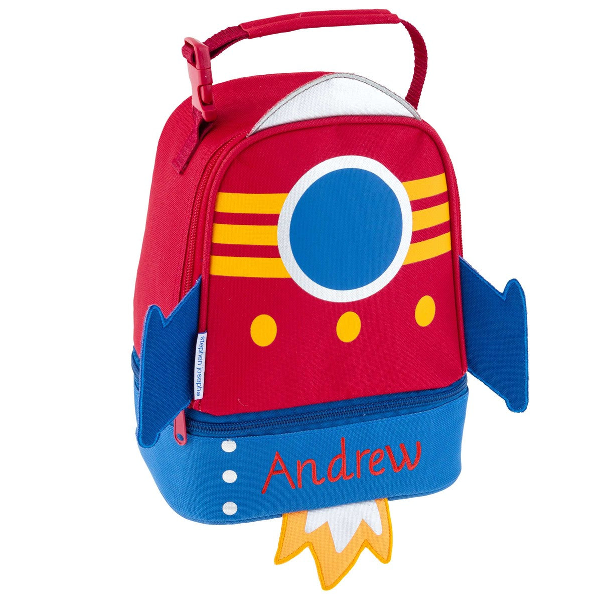 Space lunch pal lunch box, bottom compartment zipper view