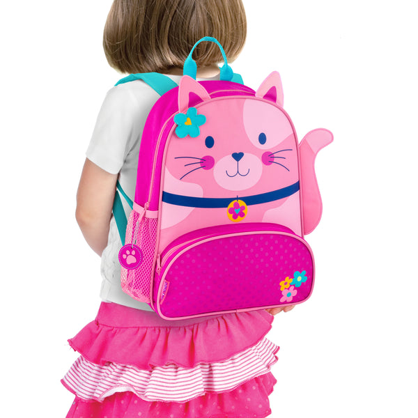 Stephen Joseph Sidekick Character Backpack, Pink Cat