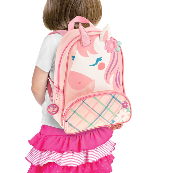 Stephen Joseph Sidekick Character Backpack, Pink Unicorn