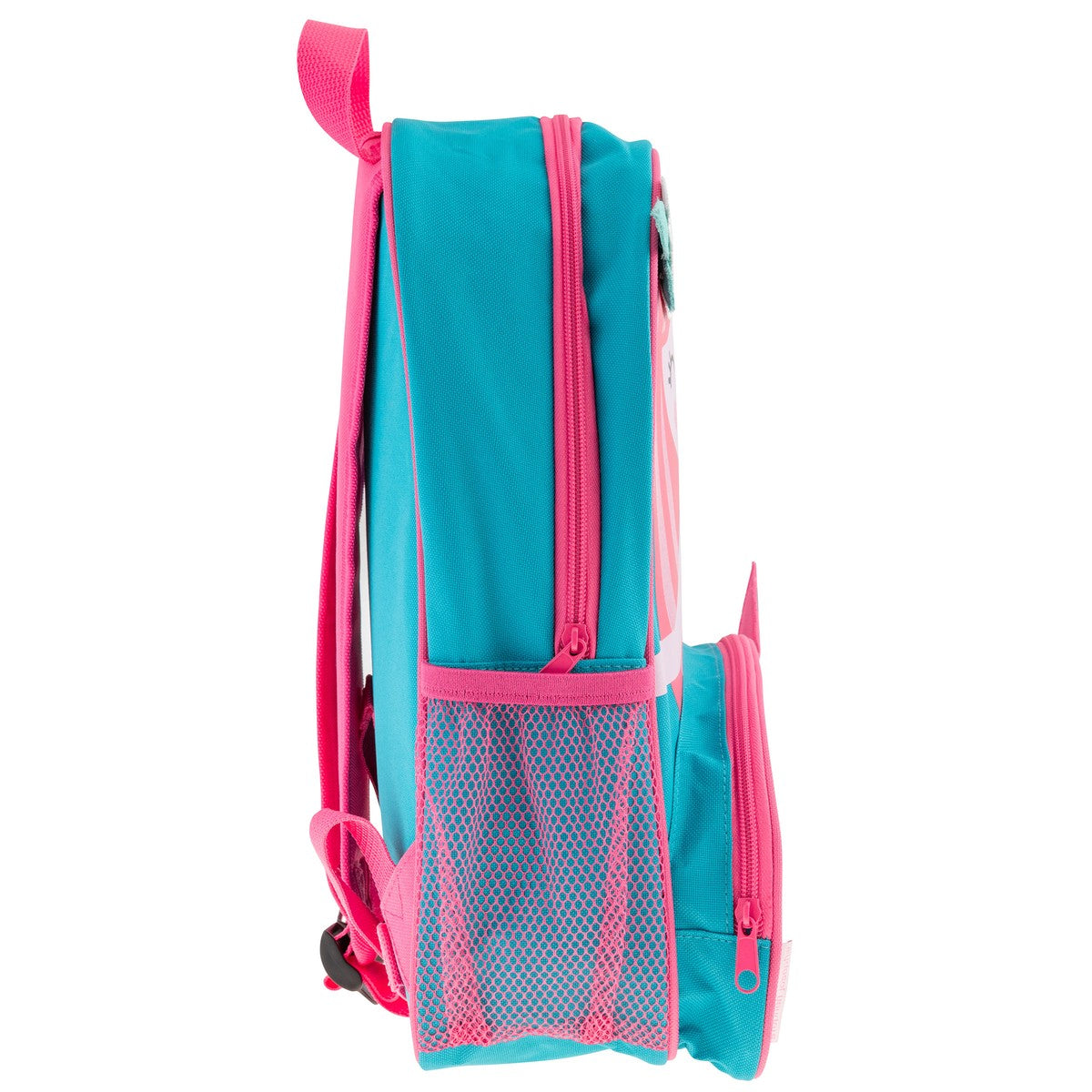 Flower Mermaid Stephen Joseph Sidekick Backpack detail showing cushioned adjustable straps
