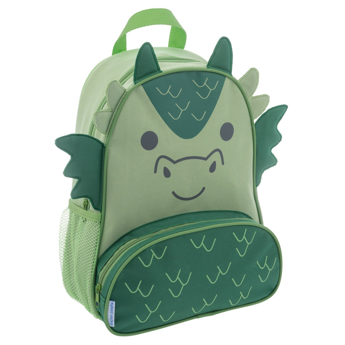 Dragon Stephen Joseph Sidekick Backpack front view with personalized name embroidery