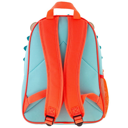 Hedgehog Stephen Joseph Sidekick Backpack side angle showing mesh pockets