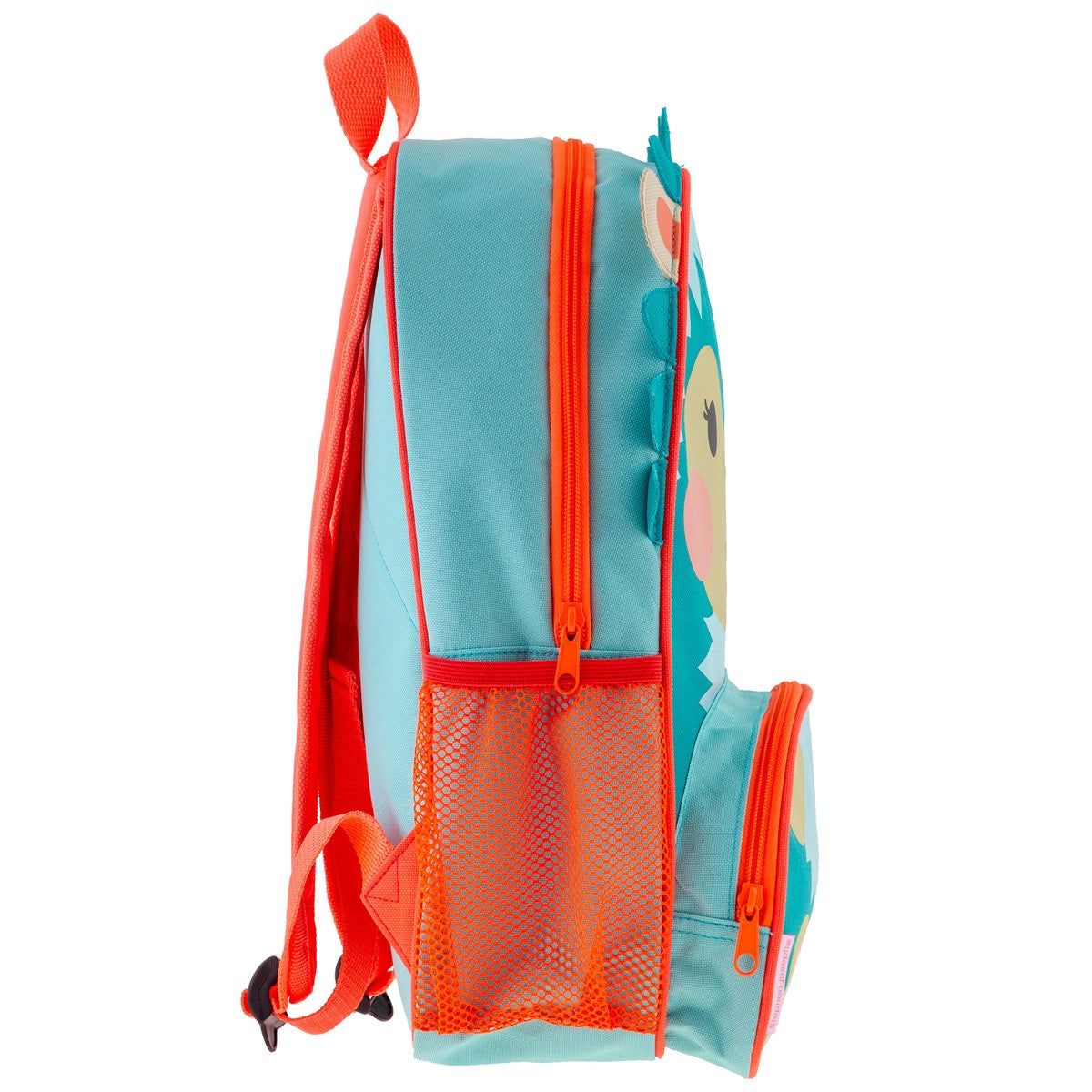 Hedgehog Stephen Joseph Sidekick Backpack detail showing cushioned adjustable straps