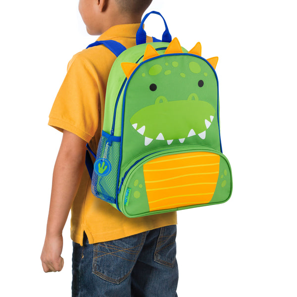 Stephen Joseph Sidekick Character Backpack, Dinosaur Front