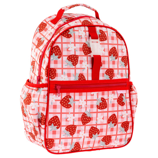 Strawberry all over print backpack by Stephen Joseph