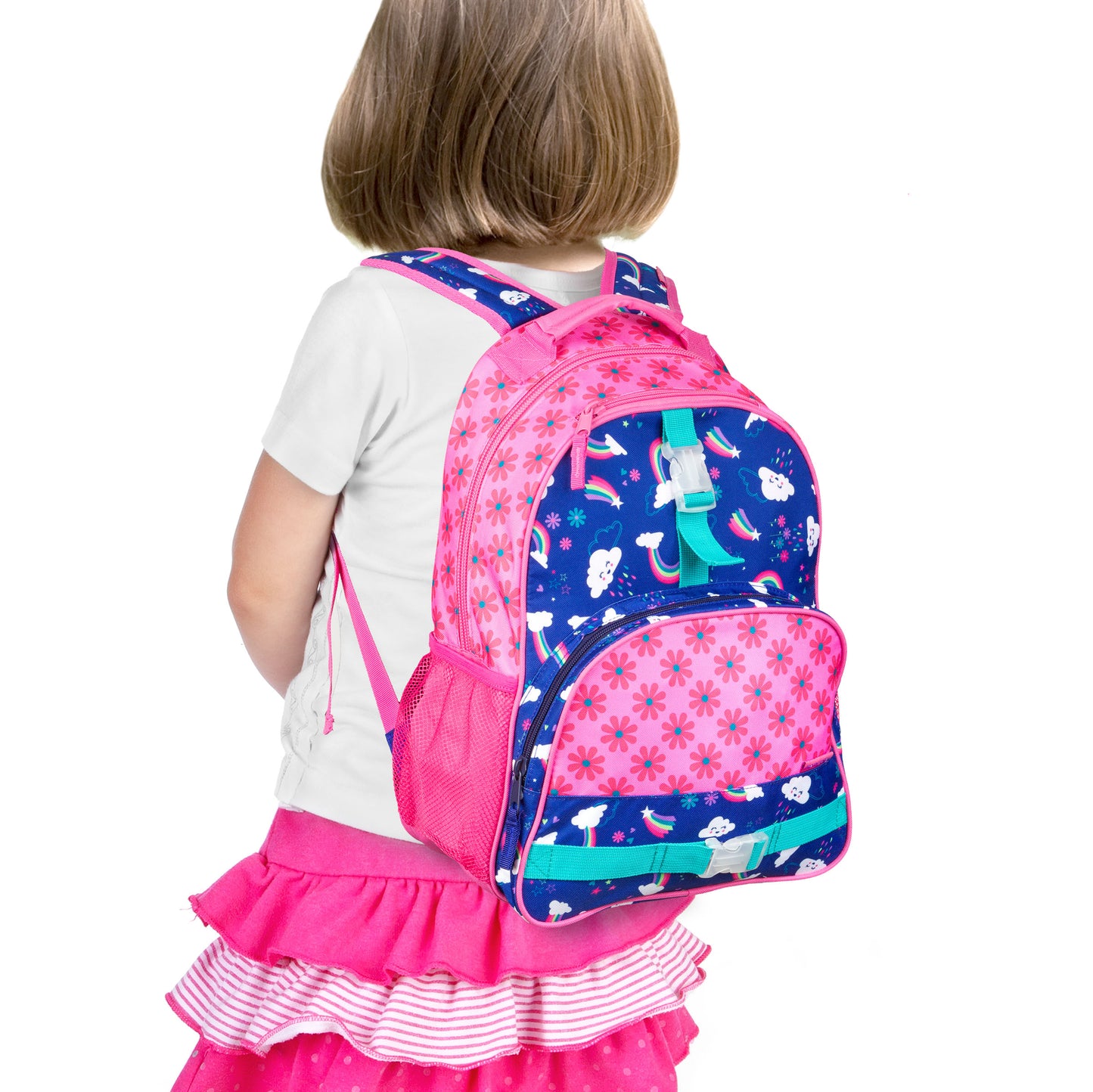 Personalized Stephen Joseph Rainbow Backpack, Lunchbox & Pencil Pouch Set