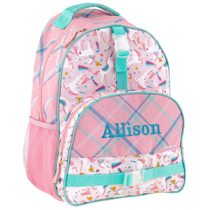 Personalized Pink Unicorn backpack by Stephen Joseph