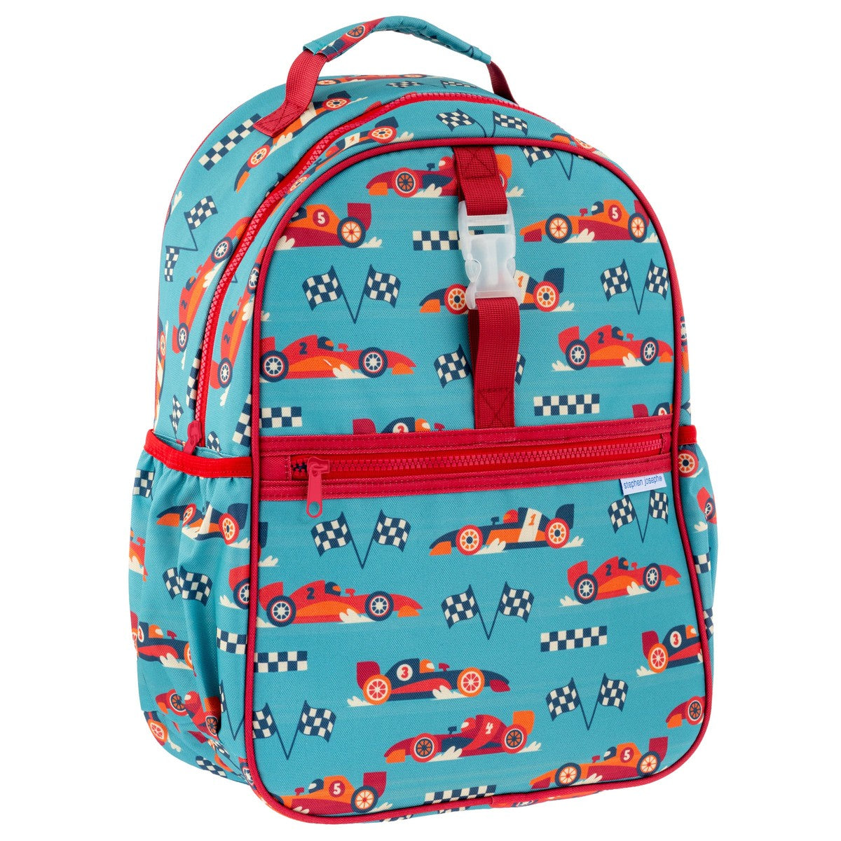 Stephen Joseph All Over Print Backpack, Racecar