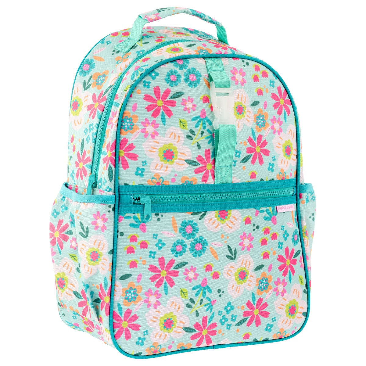 Stephen Joseph All Over Print Backpack, Mint Flowers
