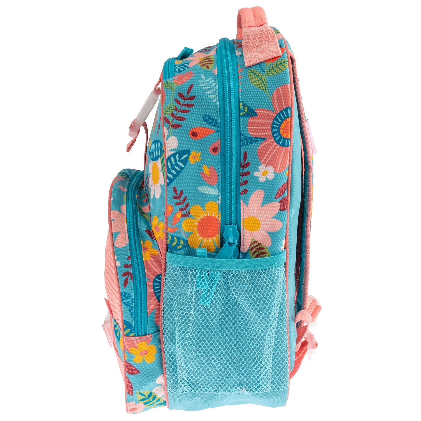 Personalized Stephen Joseph Turquoise Floral Backpack, Lunchbox & Pencil Pouch Set