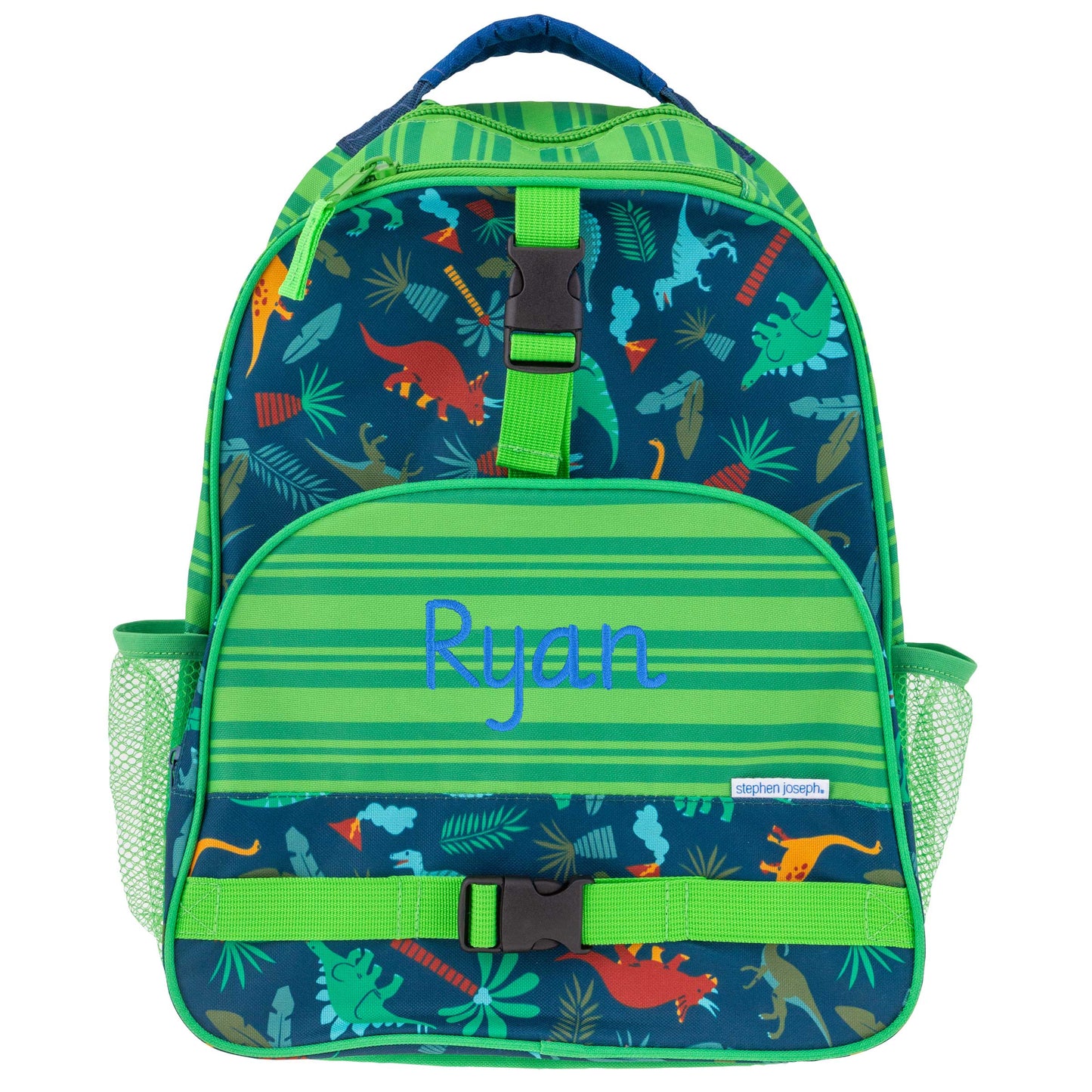 Personalized Stephen Joseph Green Dinosaur Backpack, Lunchbox & Pencil Pouch Set