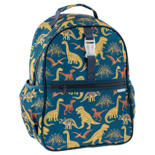 Personalized Navy Dinosaurs backpack by Stephen Joseph