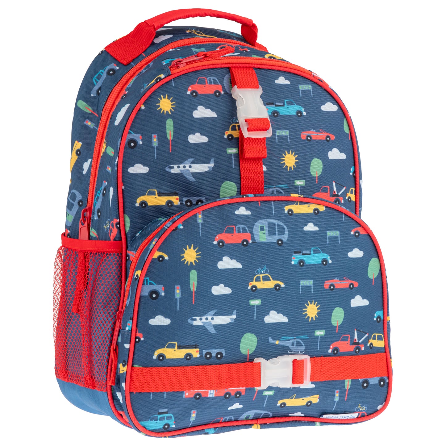 Personalized Stephen Joseph Cars & Trucks Backpack, Lunchbox & Pencil Pouch Set