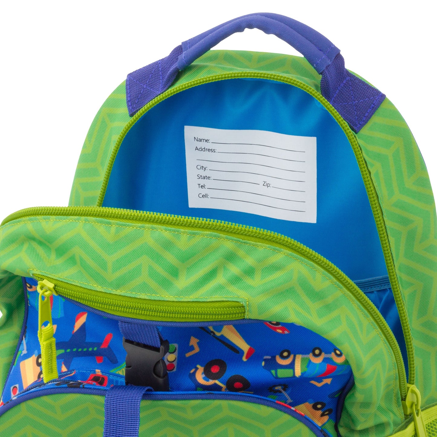 Personalized Stephen Joseph Transportation Backpack, Lunchbox & Pencil Pouch Set