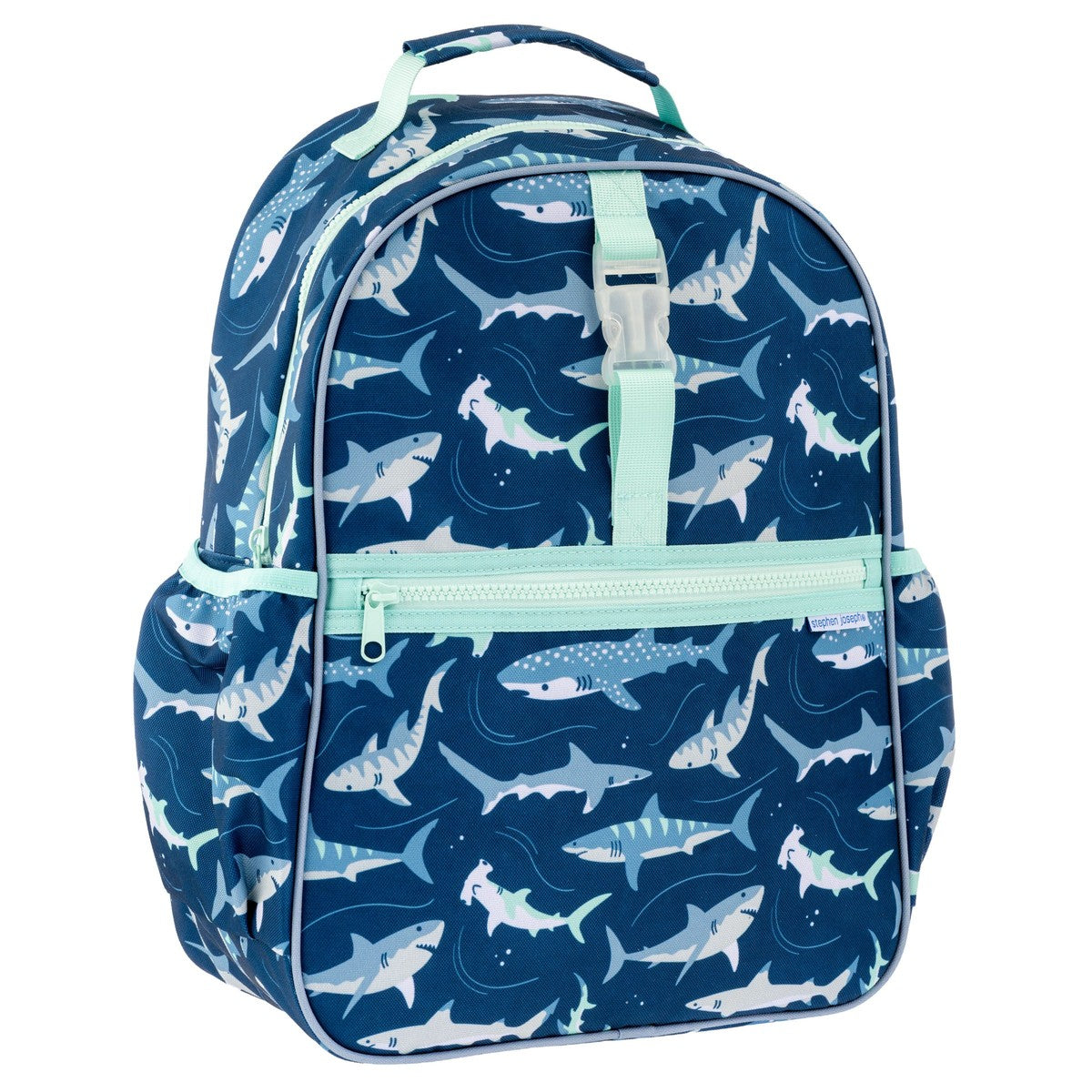 Stephen Joseph All Over Print Backpack, Sharks