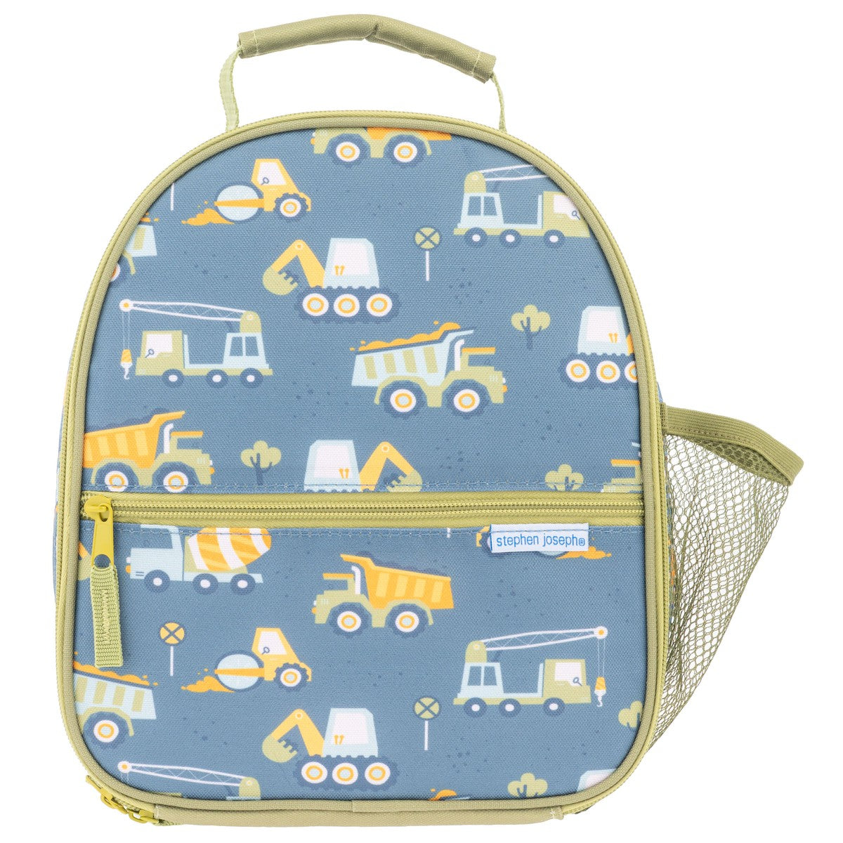 Stephen Joseph All Over Print Lunchbox, Blue Construction