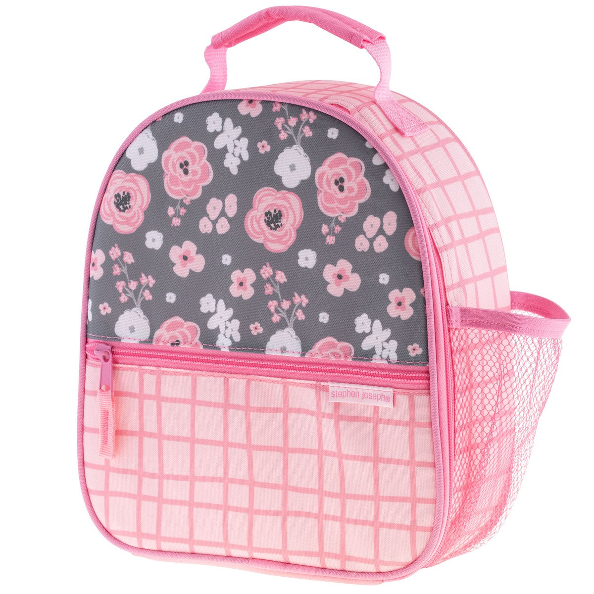 Stephen Joseph All Over Print Lunchbox, Charcoal Flower